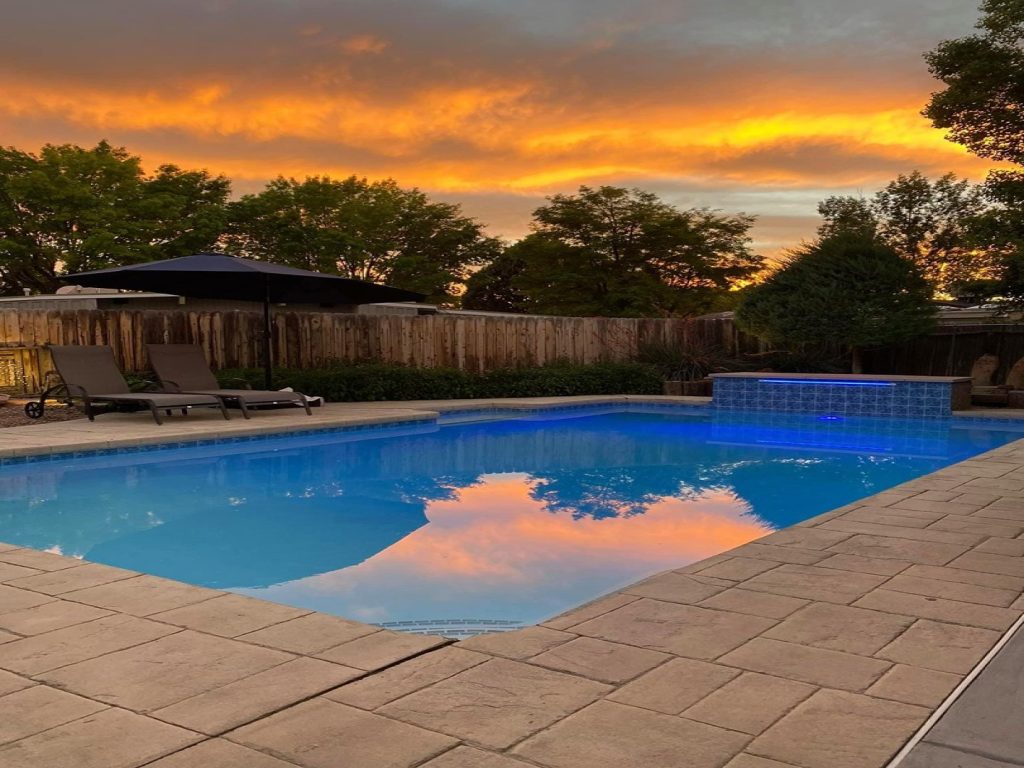 Swimming Pool constructed in Albuquerque New Mexico. New Pool. Albuquerque. Swimming Pool.